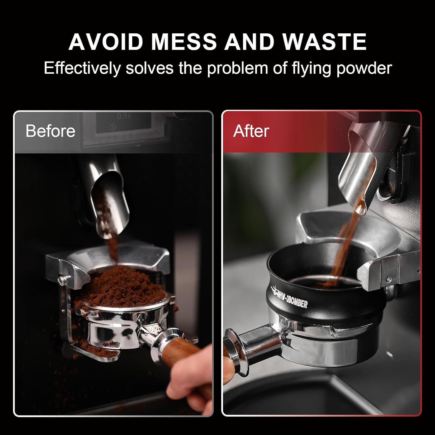 Espresso Tamper Dosing Funnel 51/54/58mm Barista Tool