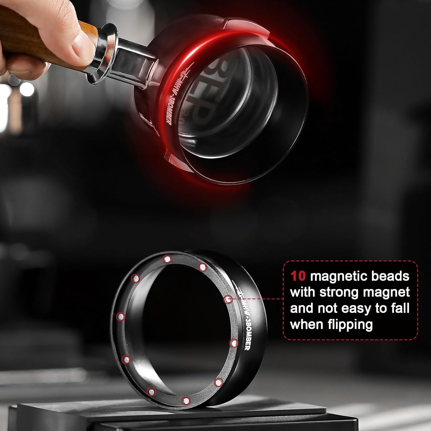 Espresso Tamper Dosing Funnel 51/54/58mm Barista Tool