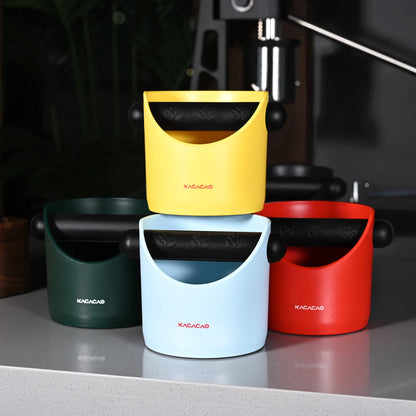 KACACAO Coffee Knock Box Anti Slip Shock-absorbent Dump Coffee Grind Knock Espresso Grind Dump Waste Bin Cafe For Barista