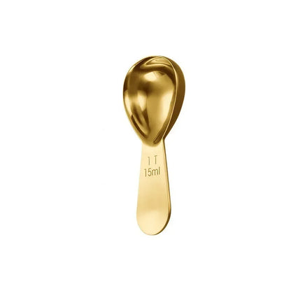 15ml/30ml Stainless Steel Coffee Measuring Scoop Coffee Scoop with Graduated Measuring Spoon Beans Tea Sugar Barista Tools