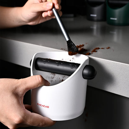 KACACAO Coffee Knock Box Anti Slip Shock-absorbent Dump Coffee Grind Knock Espresso Grind Dump Waste Bin Cafe For Barista