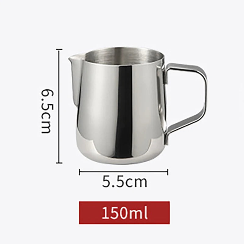 100ML-2000ML Stainless Steel Milk Frothing Pitcher Espresso Coffee Barista Craft Latte Cappuccino Cream Frothing Jug Pitcher