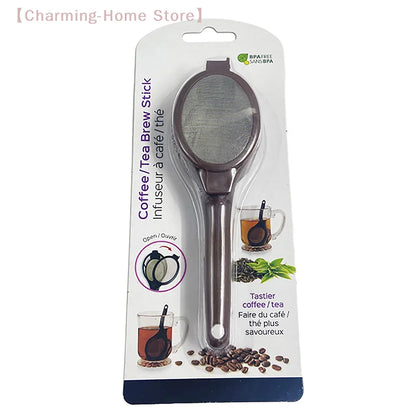 Coffee Capsule Powder Filter Spoon Reusable, Loose Leaf Tea Infuser Strainer Bag, Mesh Brewing Spoon Tool for Kitchen