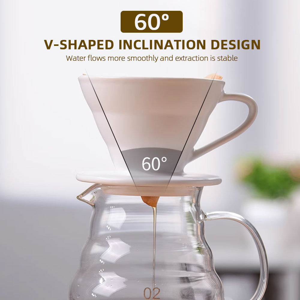 Coffee Pot Set: Hand Brew & Reusable Filter Cup