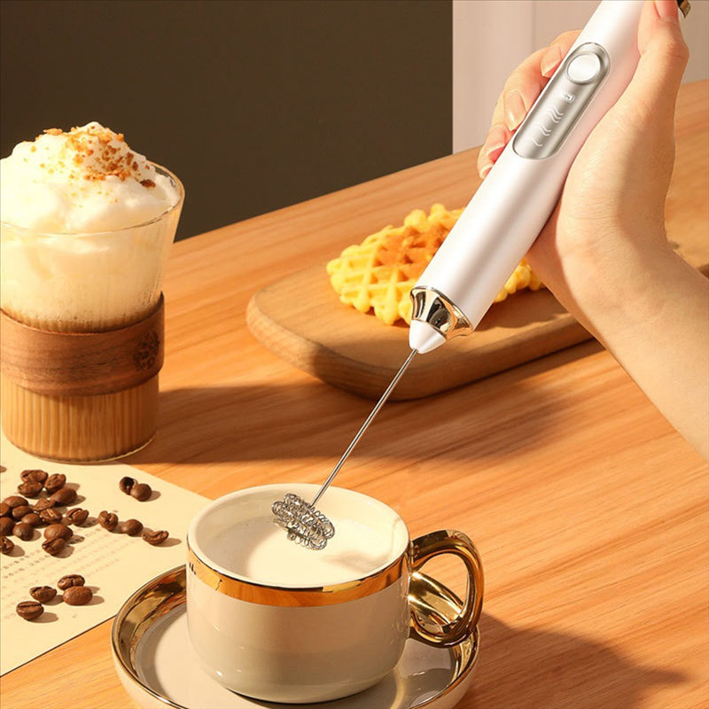 Electric Milk Frother A40Z - Mini Handheld Egg & Coffee Beater
