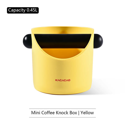 KACACAO Coffee Knock Box Anti Slip Shock-absorbent Dump Coffee Grind Knock Espresso Grind Dump Waste Bin Cafe For Barista