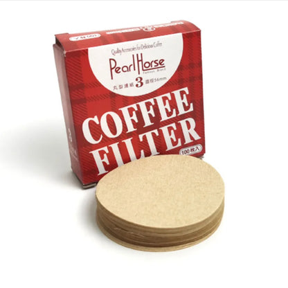 Round Coffee Filter Paper: 100Pcs for Ice Drop & Moka Pot