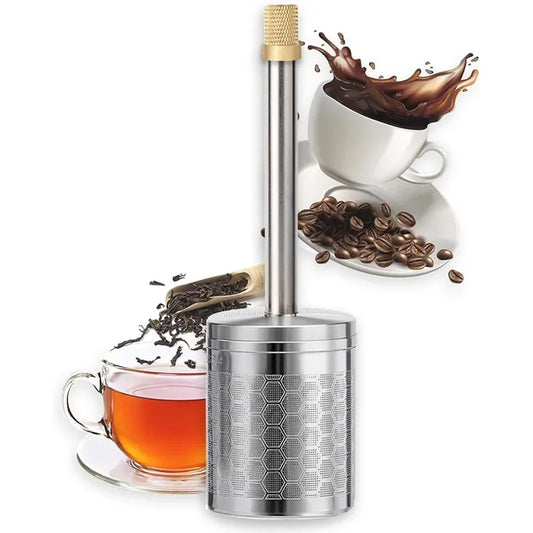 Reusable Coffee Filter Screen Portable Travel Coffee Brewer Stainless Steel Coffee And Tea Maker Tea Infuser Kitchen Accessories