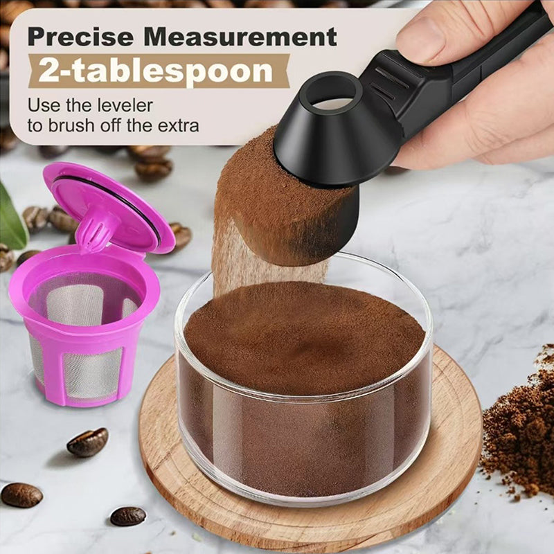 Coffee Scoop Funnel for K-Cup - 2 Tbsp Measuring Spoon