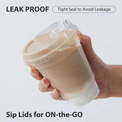 Plastic Cup: Transparent 16oz Shatterproof Cups for Coffee & Milk Tea