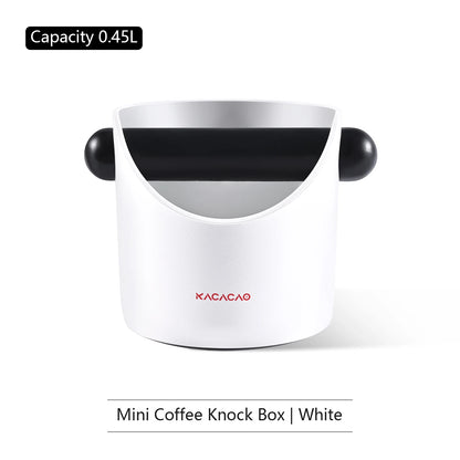 KACACAO Coffee Knock Box Anti Slip Shock-absorbent Dump Coffee Grind Knock Espresso Grind Dump Waste Bin Cafe For Barista