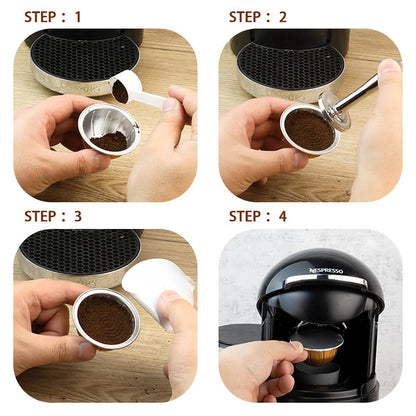 Reusable Coffee Pods for Vertuo Next - 4Pcs Set