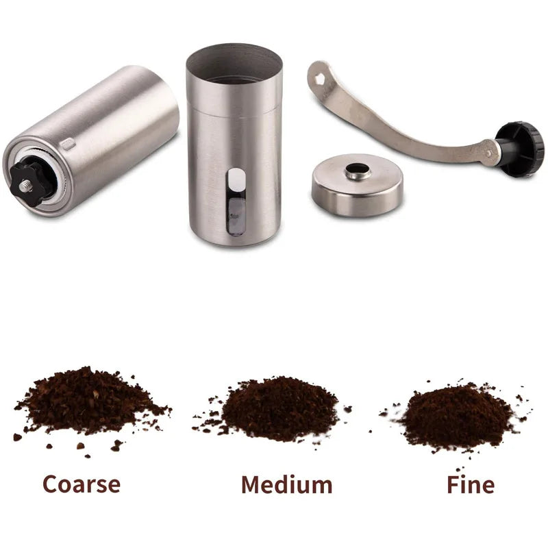 Manual Coffee Grinder Stainless Steel Burr 18 Settings