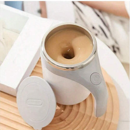 Coffee Mug: Stainless Steel Auto Magnetic Stirring Cup