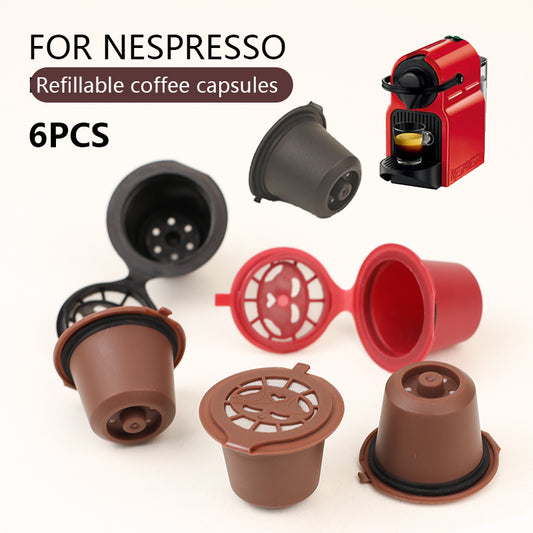 Reusable Nespresso Capsules 6PCS - Sustainable Coffee Solution