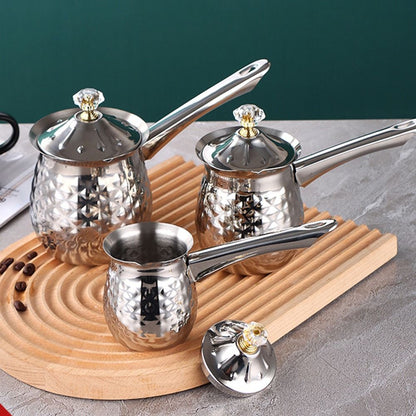 Turkish Coffee Pot - Handcrafted Stainless Steel