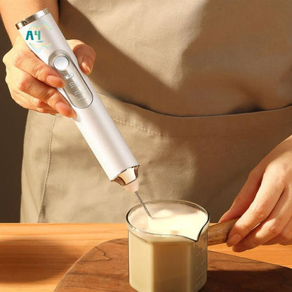 Electric Milk Frother A40Z - Mini Handheld Egg & Coffee Beater