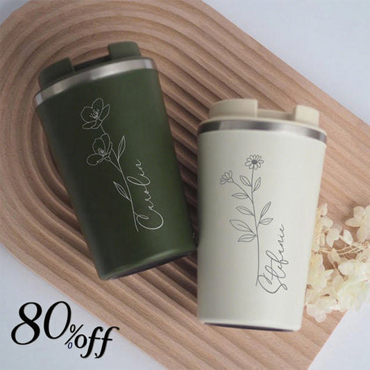 Vacuum Thermos: Personalized Stainless Steel Bridesmaid Thermos Mug