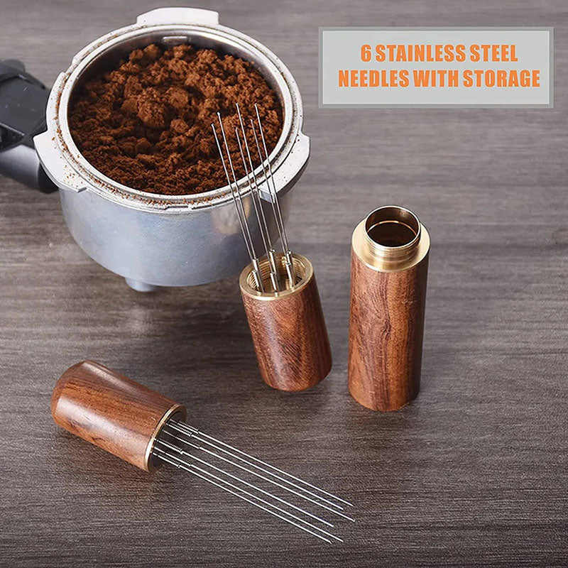 Stainless Steel Espresso Tamper - Needle Distributor Leveler