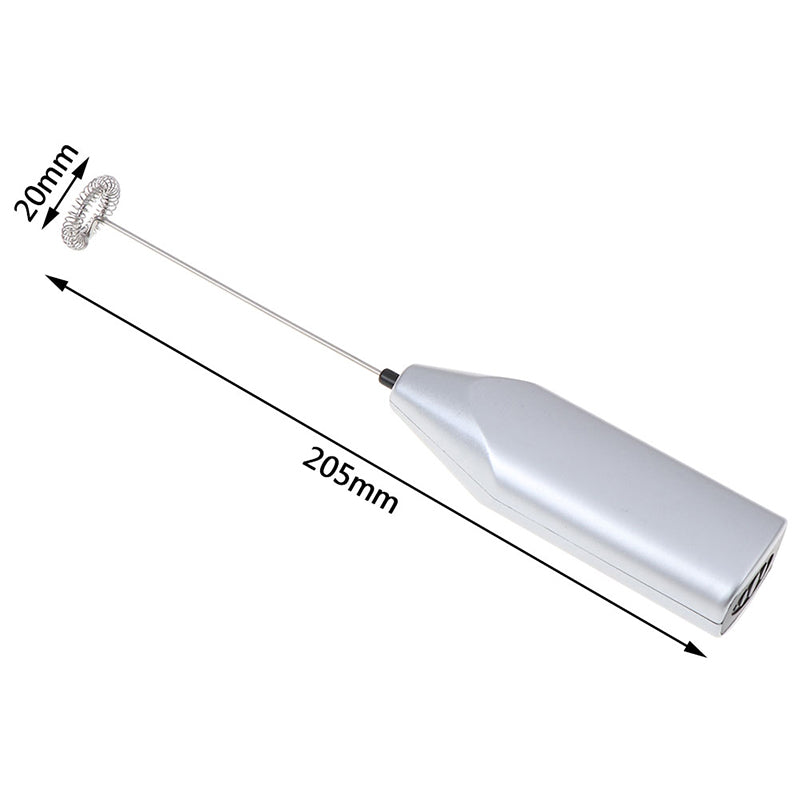 Milk Frother Handheld Battery Foam Maker Stainless Steel