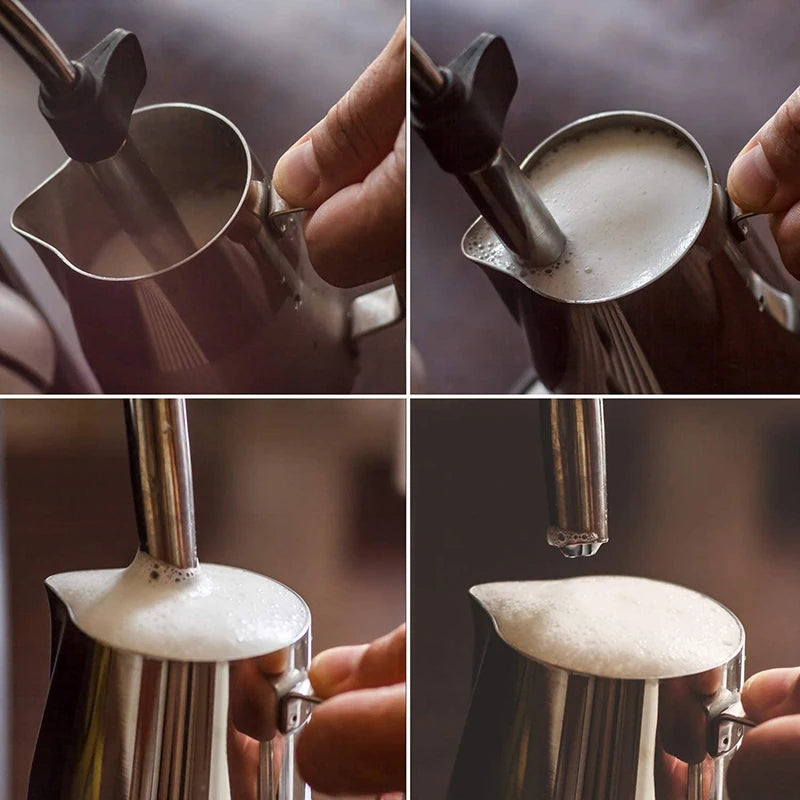 100ML-2000ML Stainless Steel Milk Frothing Pitcher Espresso Coffee Barista Craft Latte Cappuccino Cream Frothing Jug Pitcher