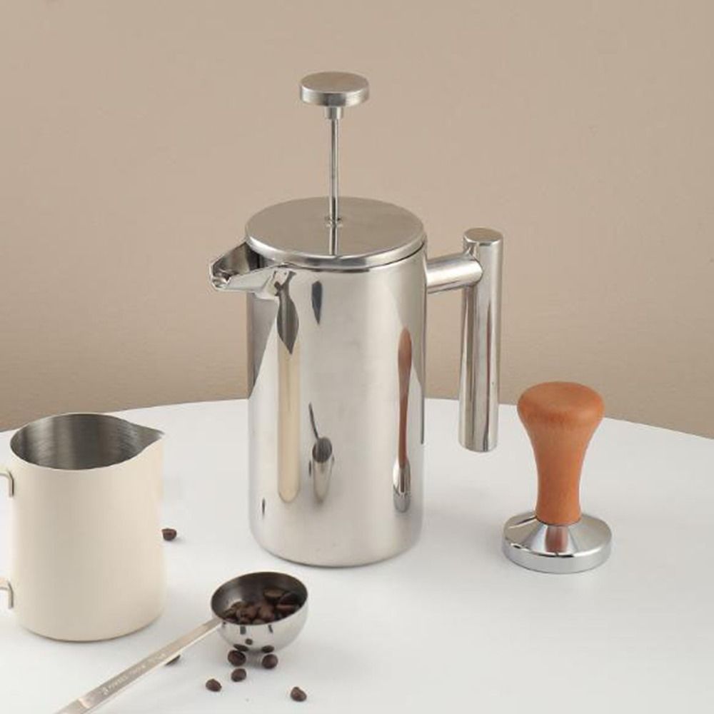 French Press Coffee Maker 350ml Stainless Steel Insulated