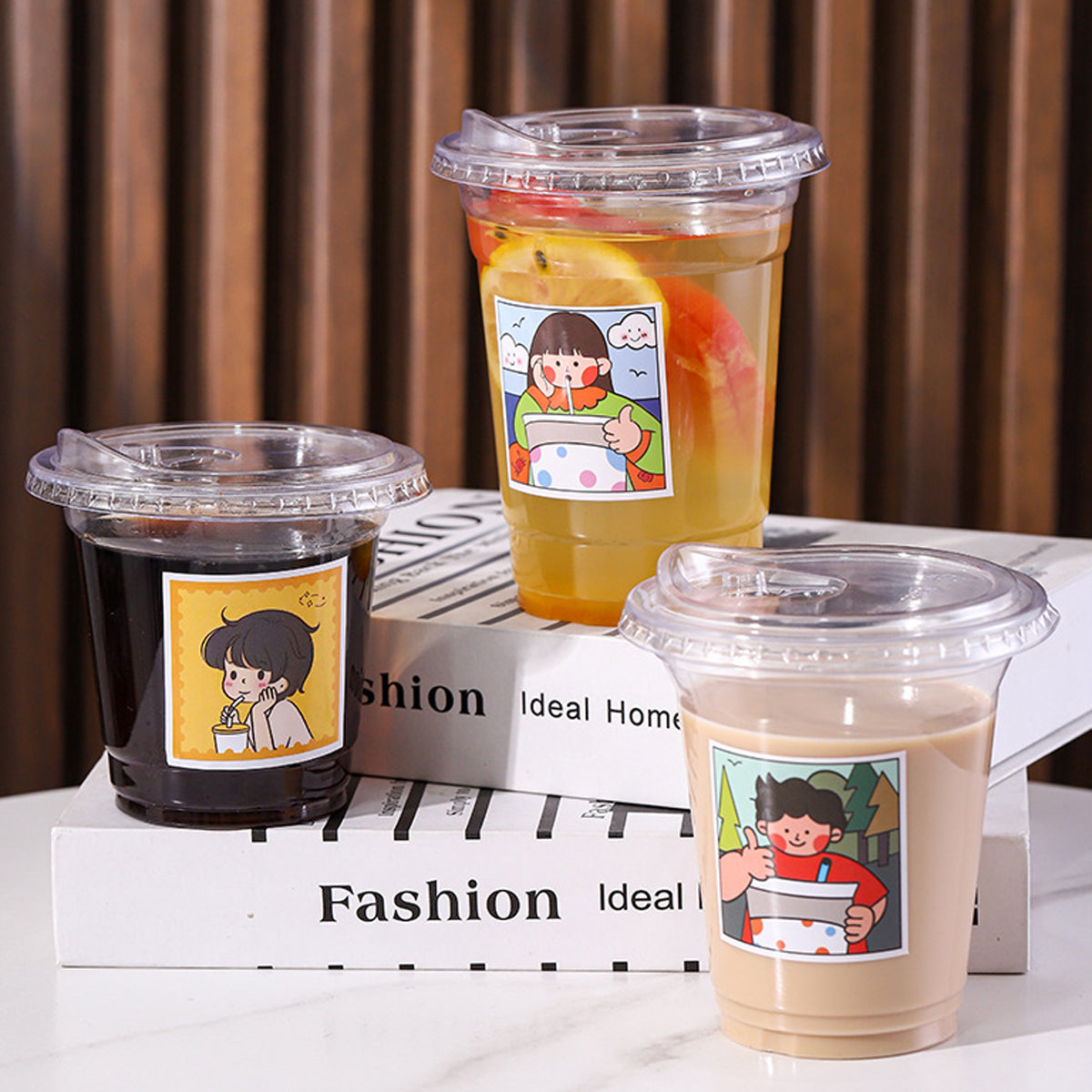 Plastic Cup: Transparent 16oz Shatterproof Cups for Coffee & Milk Tea