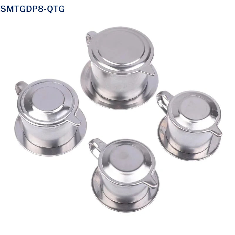 NEW Stainless Steel Coffee Filter Infuse Cup Vietnamese Coffee Dripper Maker Pot Portable Coffee Drip Strainer Kitchen Tools 1PC
