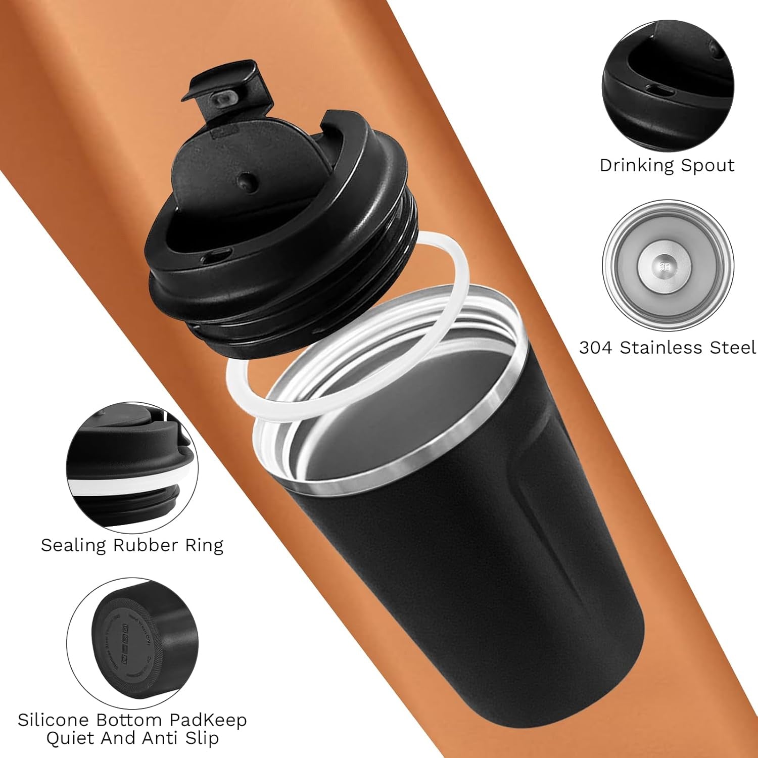 Vacuum Thermos: Personalized Stainless Steel Bridesmaid Thermos Mug