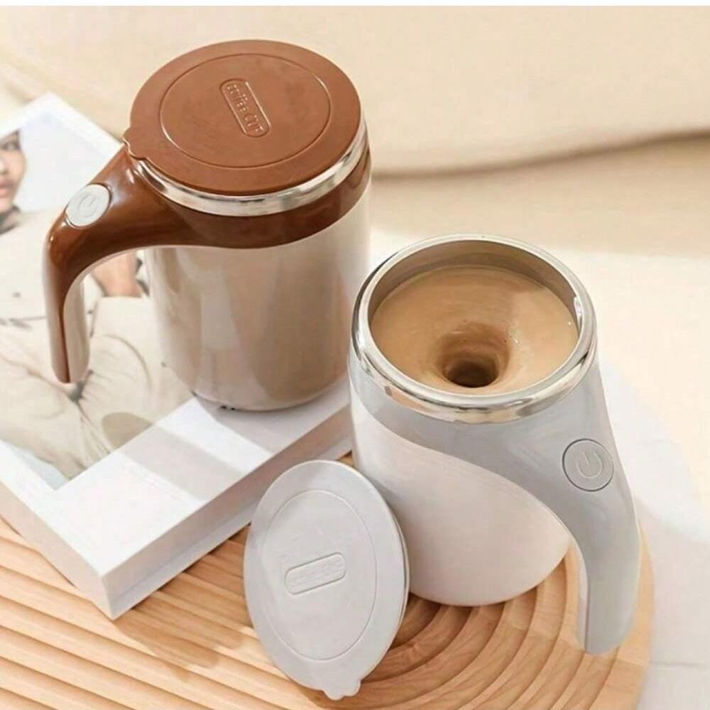 Coffee Mug: Stainless Steel Auto Magnetic Stirring Cup