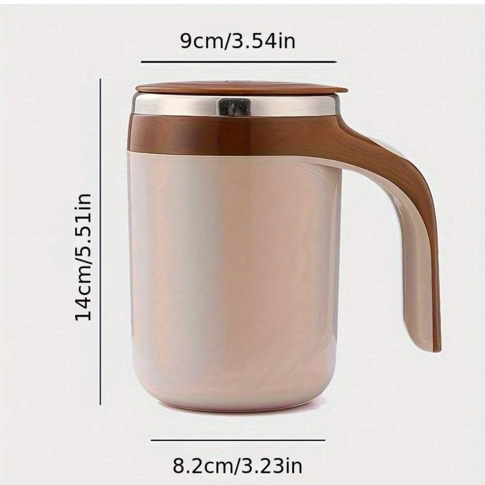 Coffee Mug: Stainless Steel Auto Magnetic Stirring Cup