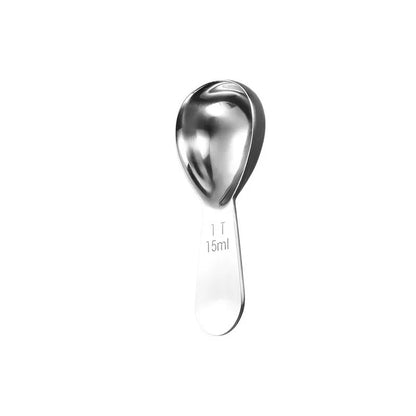 15ml/30ml Stainless Steel Coffee Measuring Scoop Coffee Scoop with Graduated Measuring Spoon Beans Tea Sugar Barista Tools