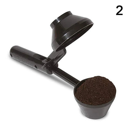 Coffee Scoop Funnel for K-Cup - 2 Tbsp Measuring Spoon