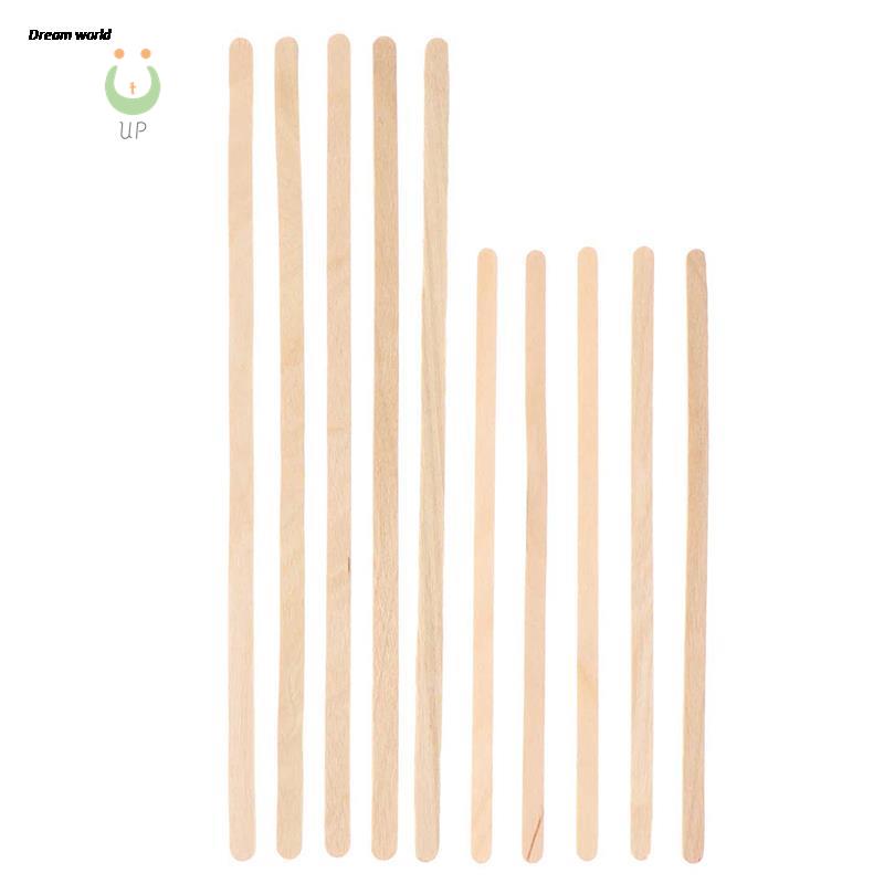 Wooden Coffee Stirrers 100pcs - Biodegradable Drink Sticks