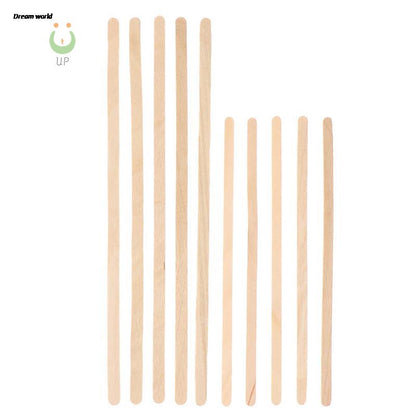 Wooden Coffee Stirrers 100pcs - Biodegradable Drink Sticks