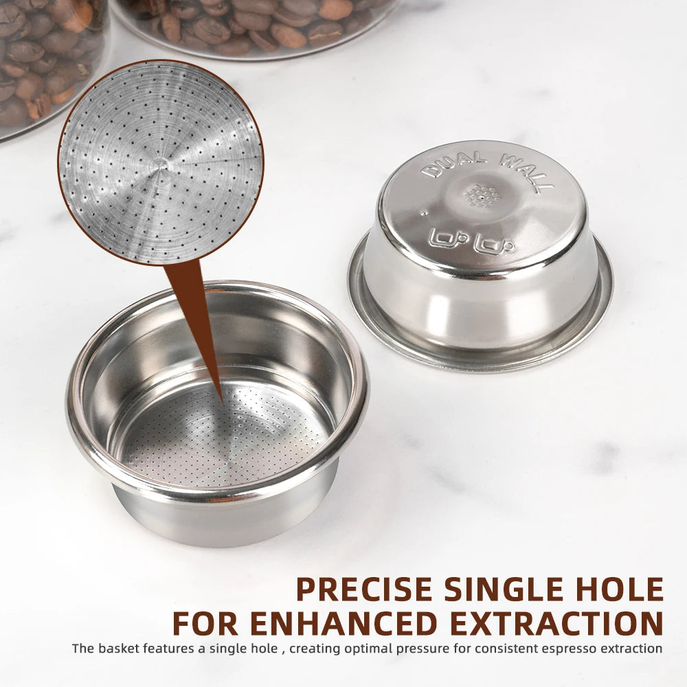 54mm Dual Wall Filter Basket Compatible with Breville sage BES870/875/880/878/890 bambino plus BES 500 Makers