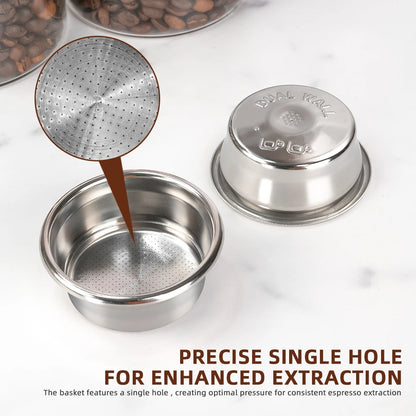 54mm Dual Wall Filter Basket Compatible with Breville sage BES870/875/880/878/890 bambino plus BES 500 Makers