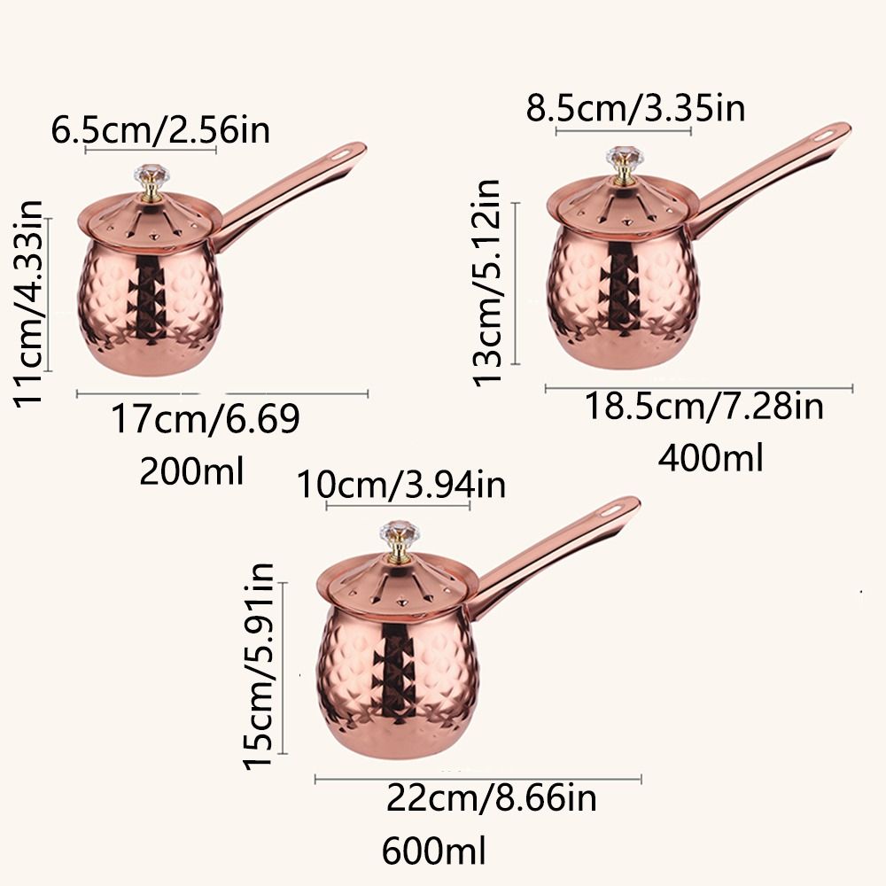 Turkish Coffee Pot - Handcrafted Stainless Steel