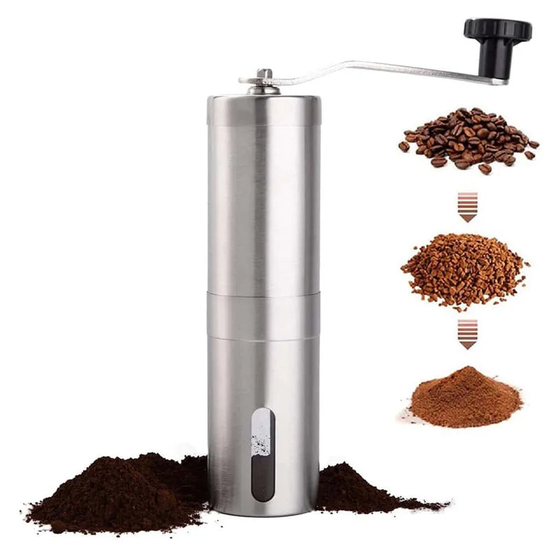 Manual Coffee Grinder Stainless Steel Burr 18 Settings