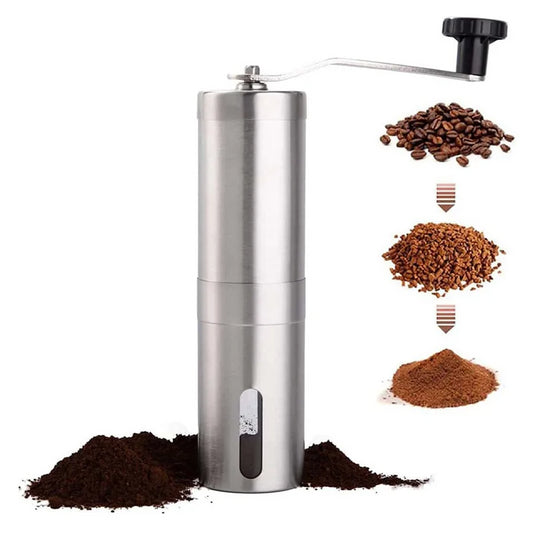 Manual Coffee Grinder Stainless Steel Burr 18 Settings