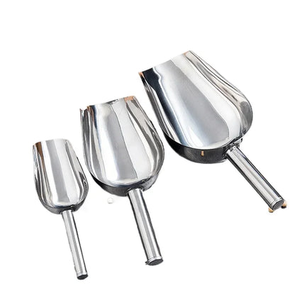 Stainless-Steel Ice Cube Scoop for Bar & Kitchen