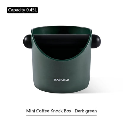 KACACAO Coffee Knock Box Anti Slip Shock-absorbent Dump Coffee Grind Knock Espresso Grind Dump Waste Bin Cafe For Barista