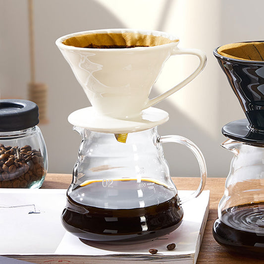 Coffee Pot Set: Hand Brew & Reusable Filter Cup