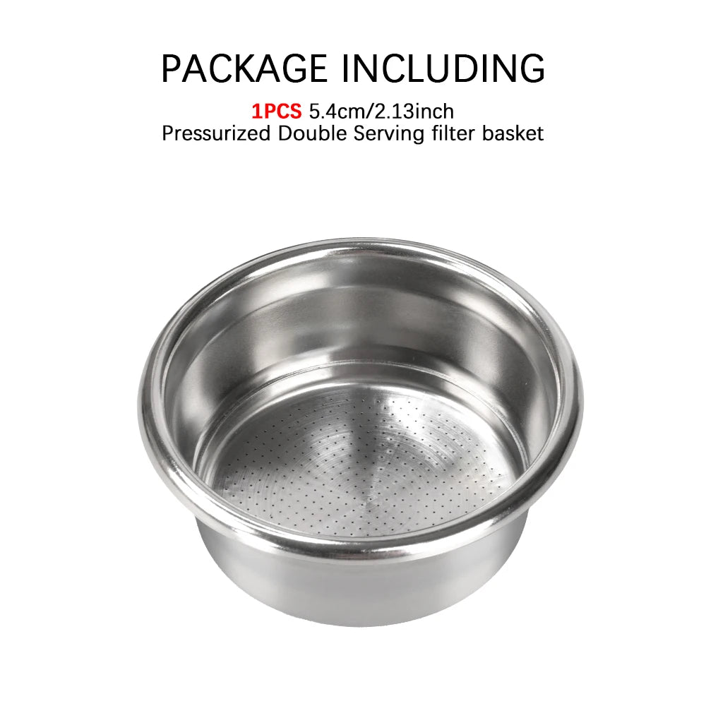 54mm Dual Wall Filter Basket Compatible with Breville sage BES870/875/880/878/890 bambino plus BES 500 Makers