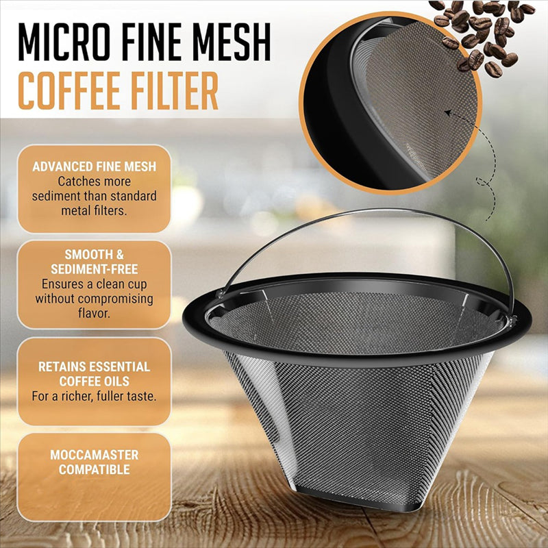 Coffee Filter: Stainless Steel Coffee Filter for Moccamaster KBGV/KBT