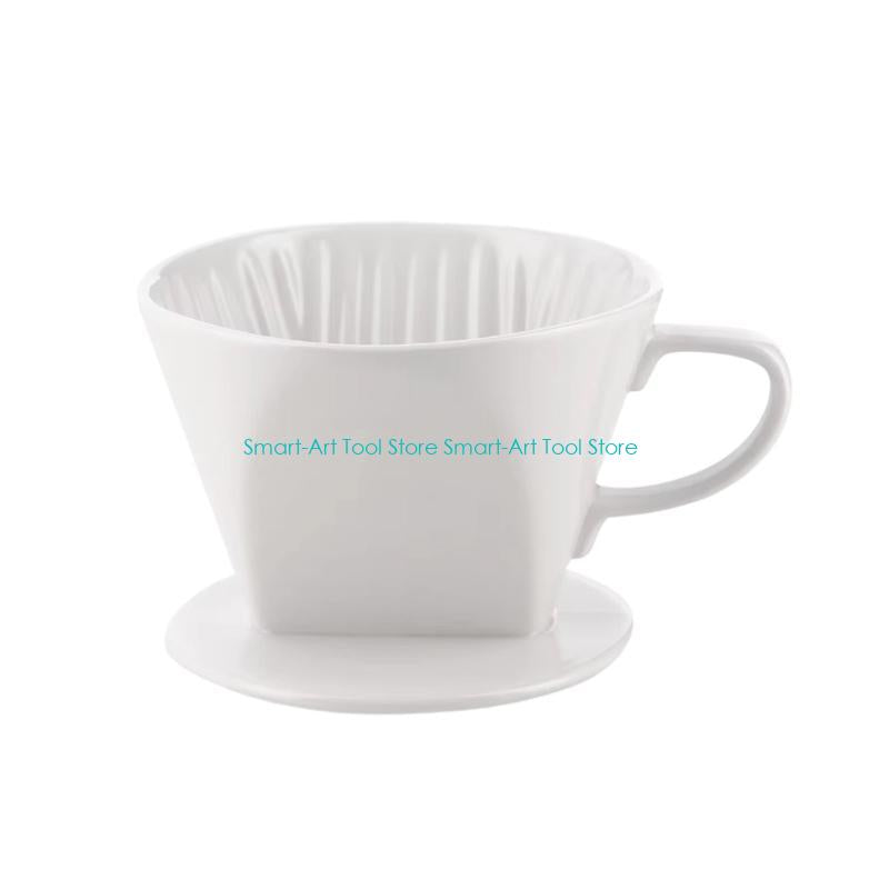 Coffee Dripper: Ceramic Coffee Filter Cup - Reusable Conical Dripper