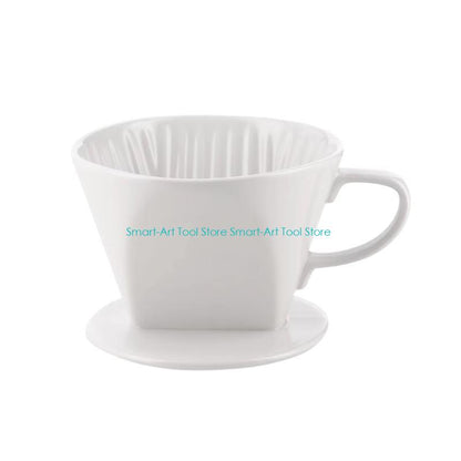 Coffee Dripper: Ceramic Coffee Filter Cup - Reusable Conical Dripper