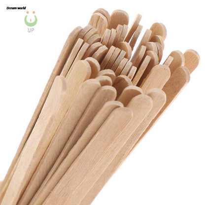 Wooden Coffee Stirrers 100pcs - Biodegradable Drink Sticks