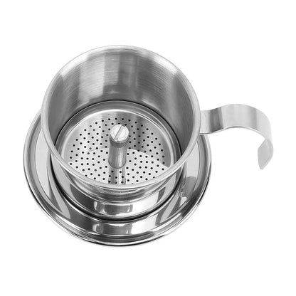 Lightweight Vietnamese Coffee Filter Rustproof Stainless Steel 100ML Capacity Coffee Drip Filter Maker Slow-Drip Brew