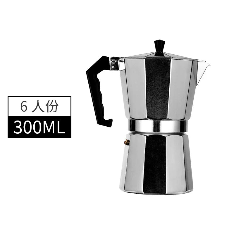 Espresso Moka Pot Coffee Maker - Alloy Percolator 300ml/450ml